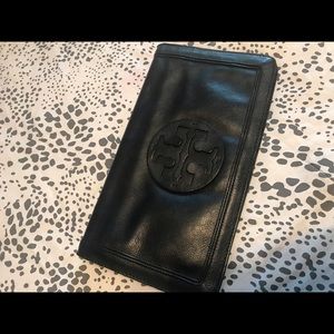 Tory Burch leather clutch
